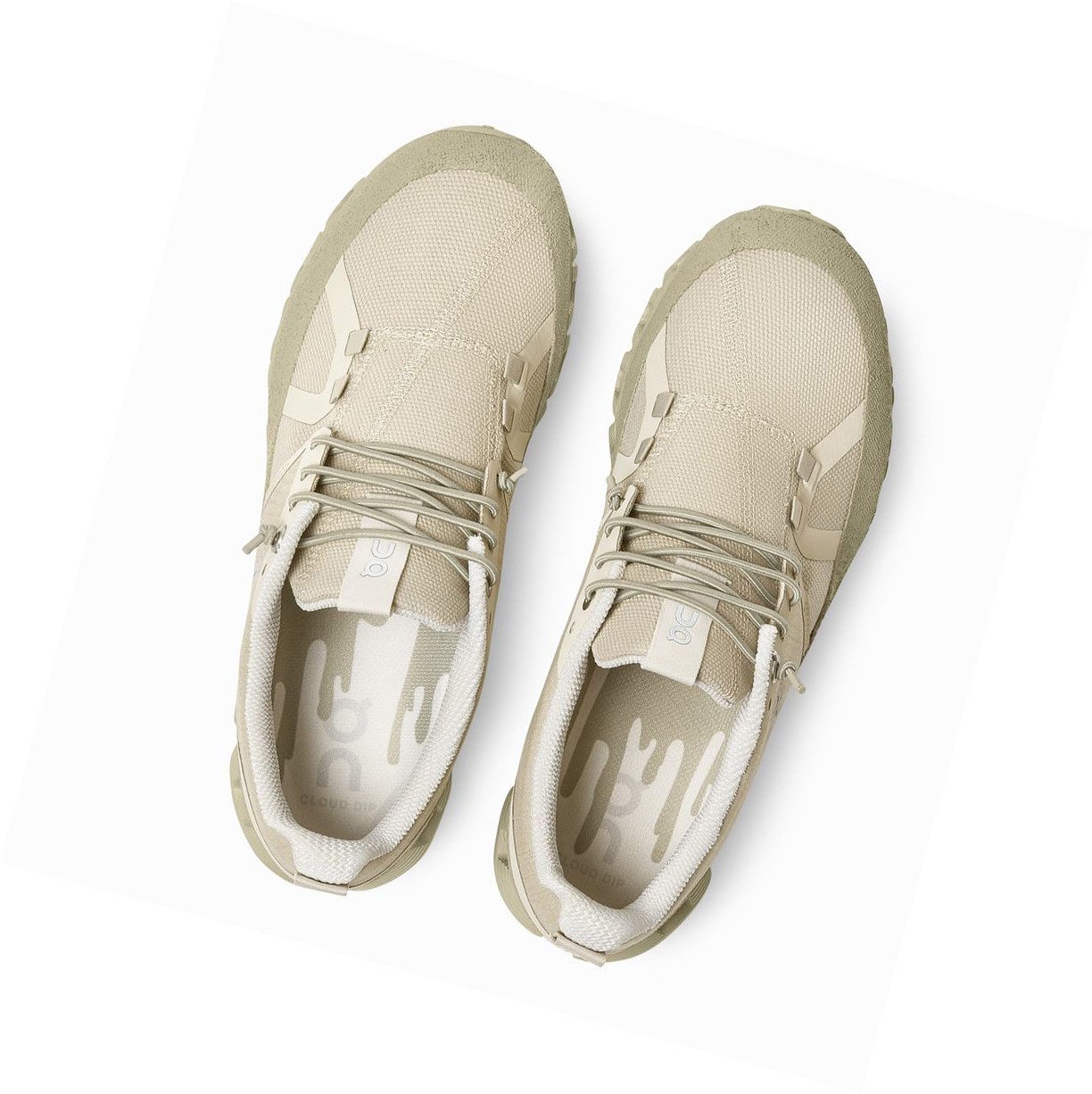 On Cloud Dip Straßenlaufschuhe Damen Khaki | 3679-COJFK