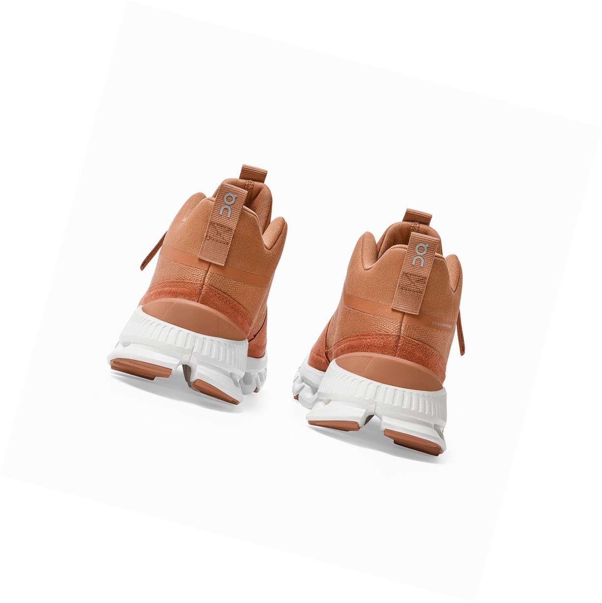 On Cloud Hi Sneakers Damen Orange | 1564-SZGYX