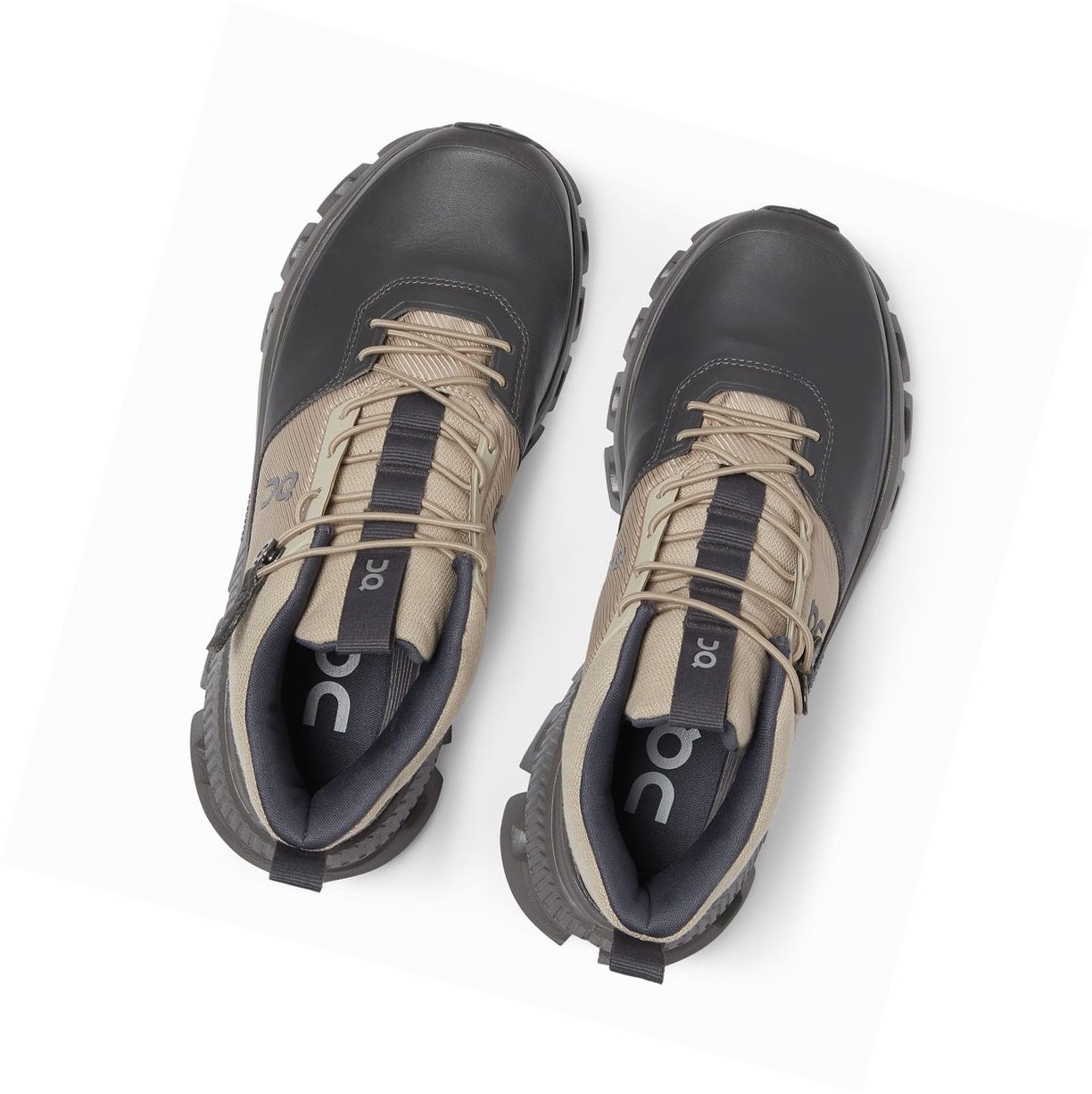 On Cloud Hi Sneakers Damen Schwarz Braun | 3980-IZQTE