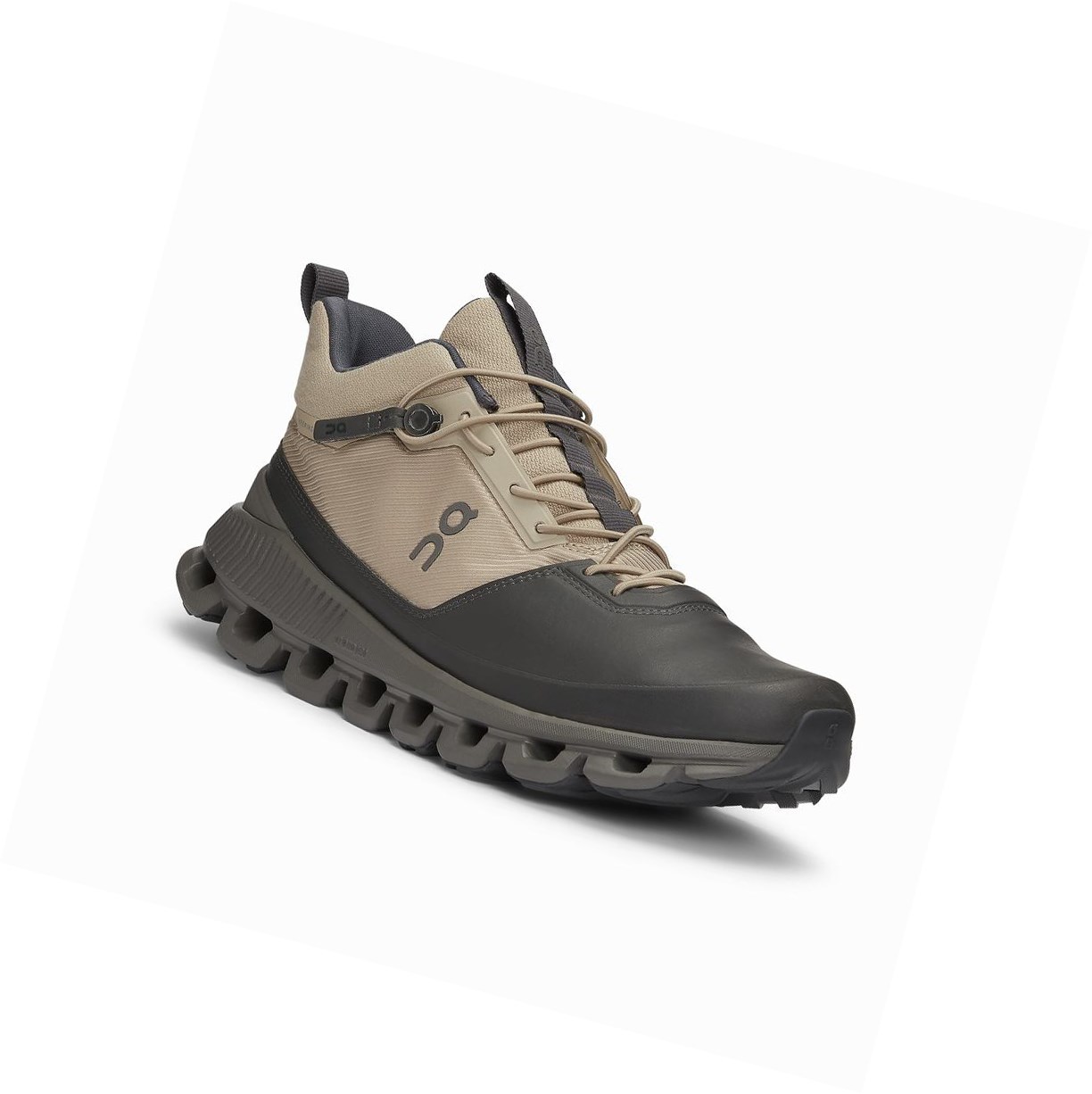 On Cloud Hi Sneakers Damen Schwarz Braun | 3980-IZQTE