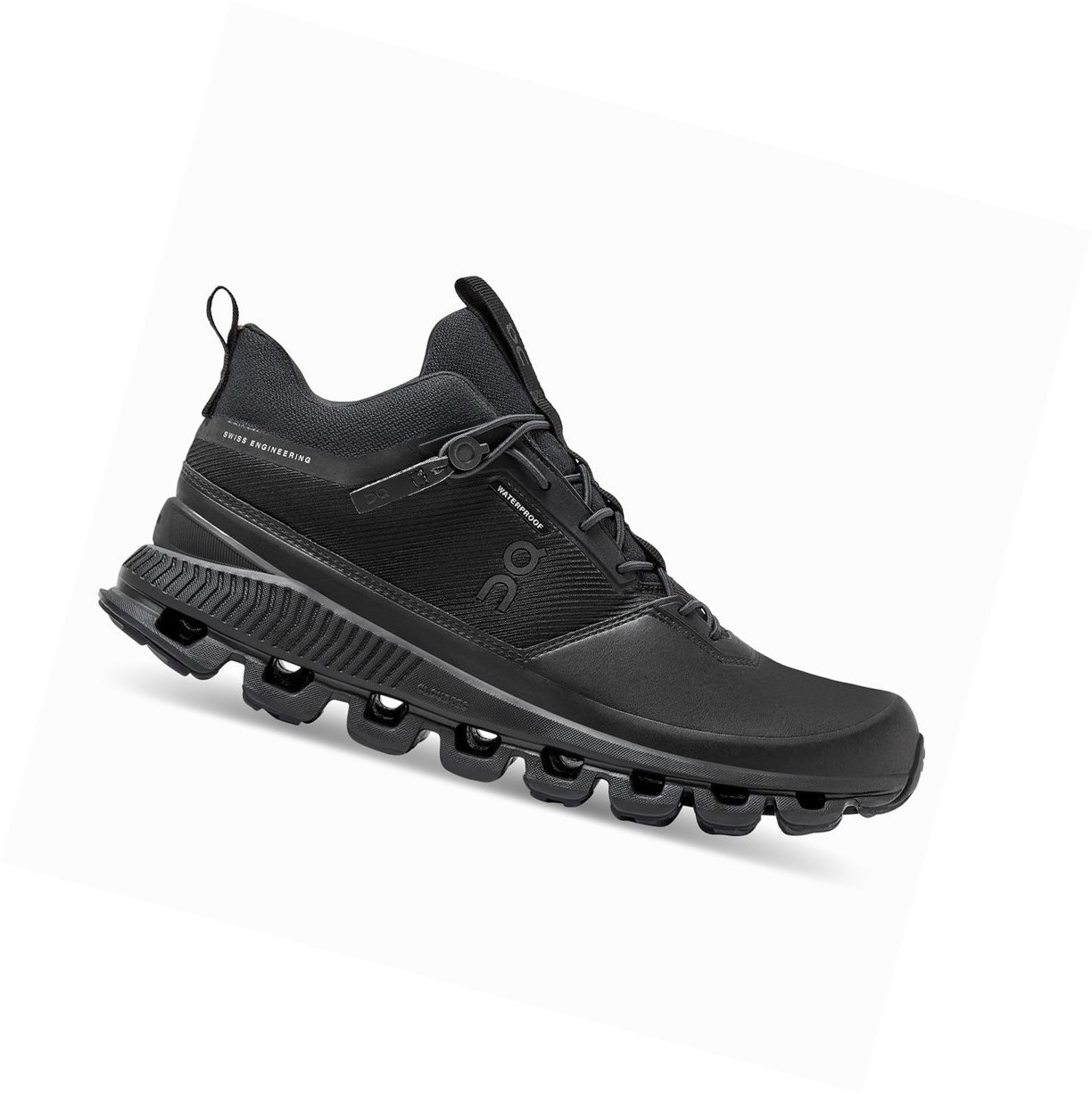 On Cloud Hi Wasserdichte Sneakers Damen Schwarz | 2193-DVYCP