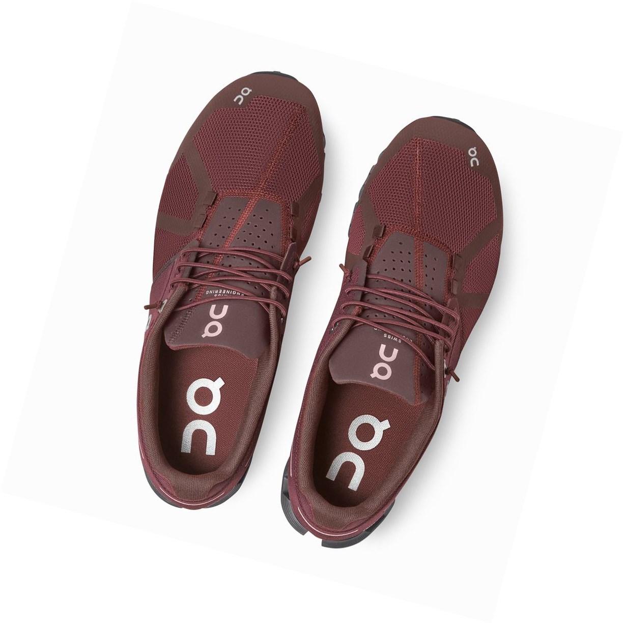 On Cloud Monochrome Straßenlaufschuhe Herren Bordeaux | 3265-EHKIO