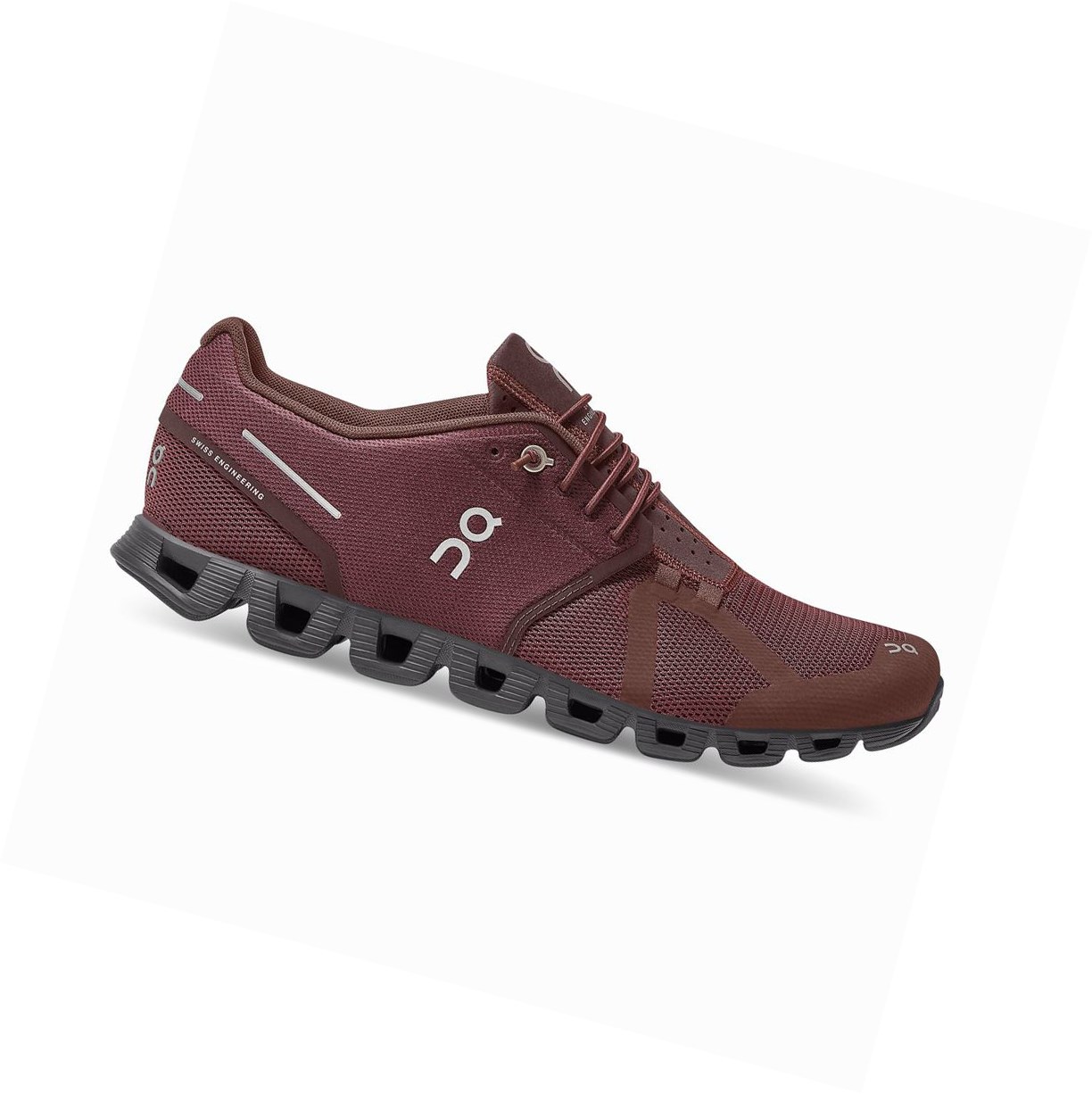 On Cloud Monochrome Straßenlaufschuhe Herren Bordeaux | 3265-EHKIO