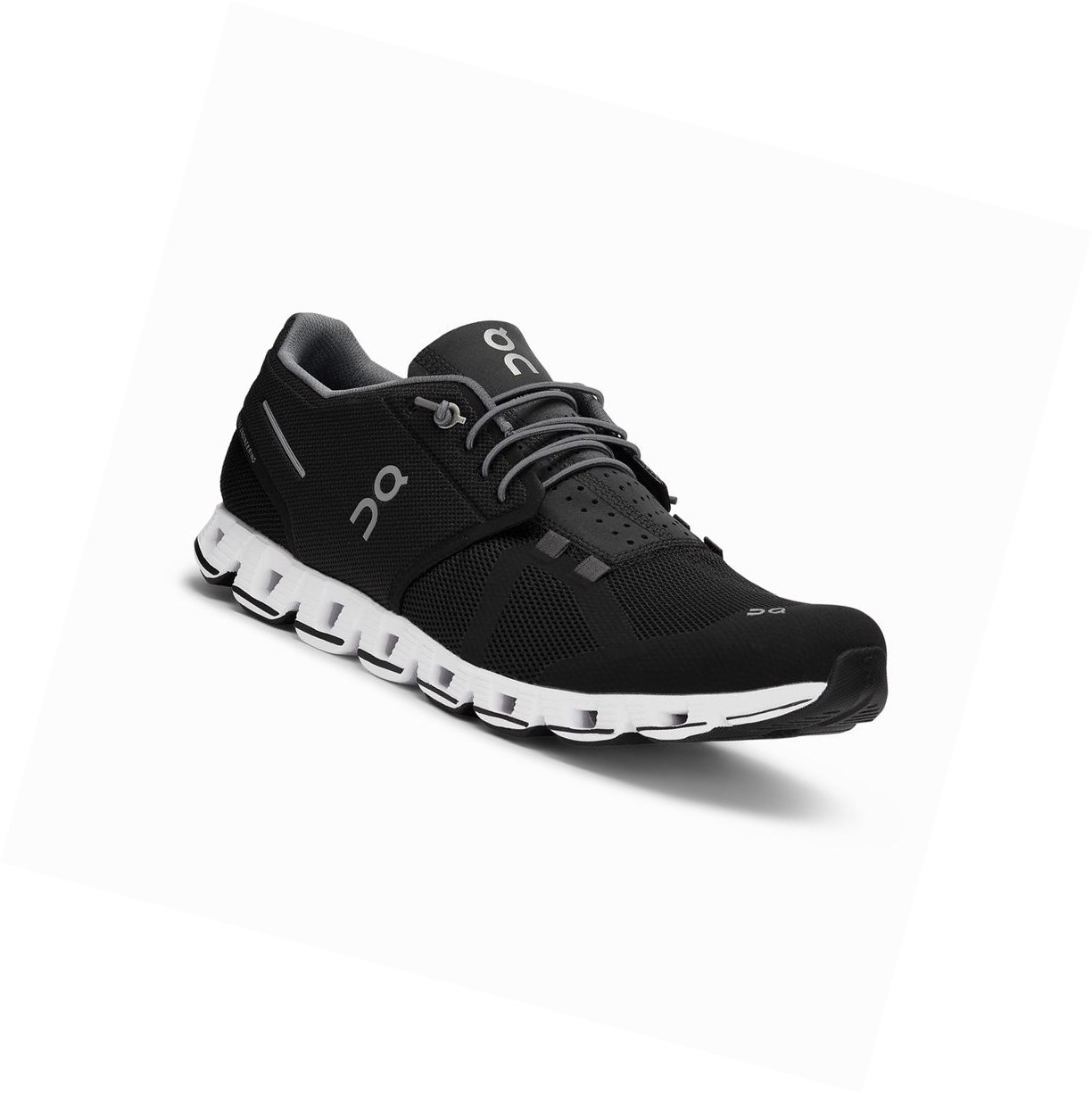 On Cloud Straßenlaufschuhe Herren Schwarz Weiß | 6940-IBRZK