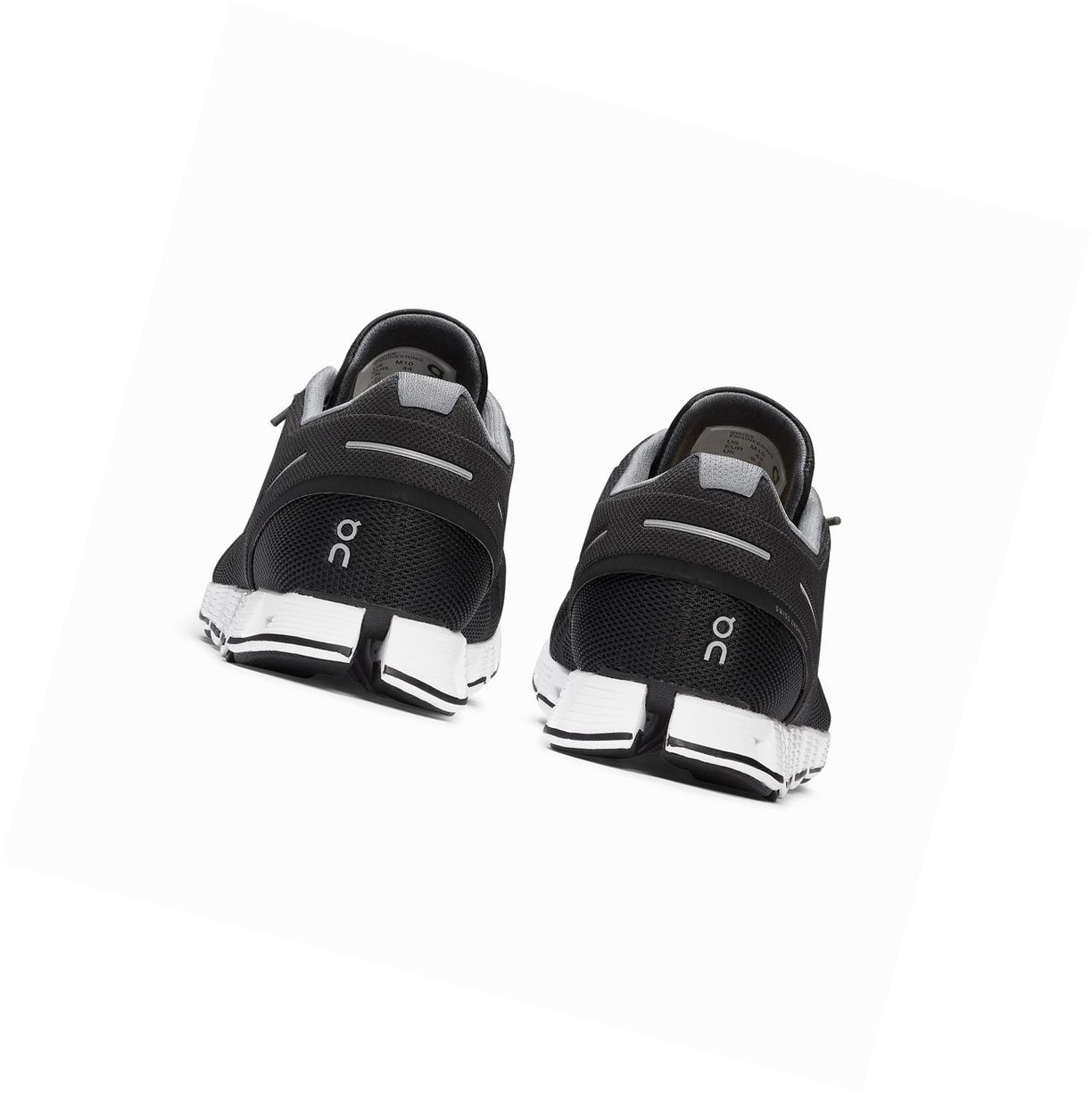 On Cloud Straßenlaufschuhe Herren Schwarz Weiß | 6940-IBRZK