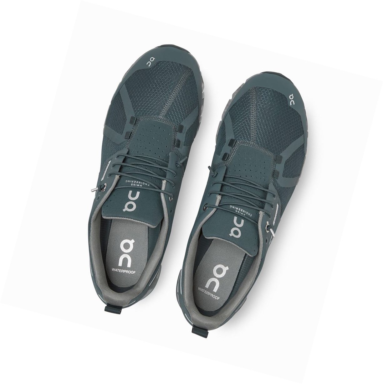 On Cloud Wasserdichte Straßenlaufschuhe Herren Weiß | 3526-BGAKW