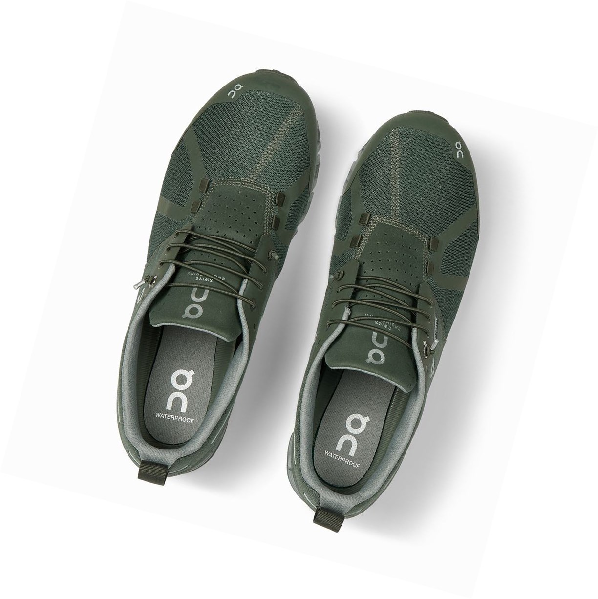 On Cloud Wasserdichte Straßenlaufschuhe Herren Olivgrün | 4175-CRPEW