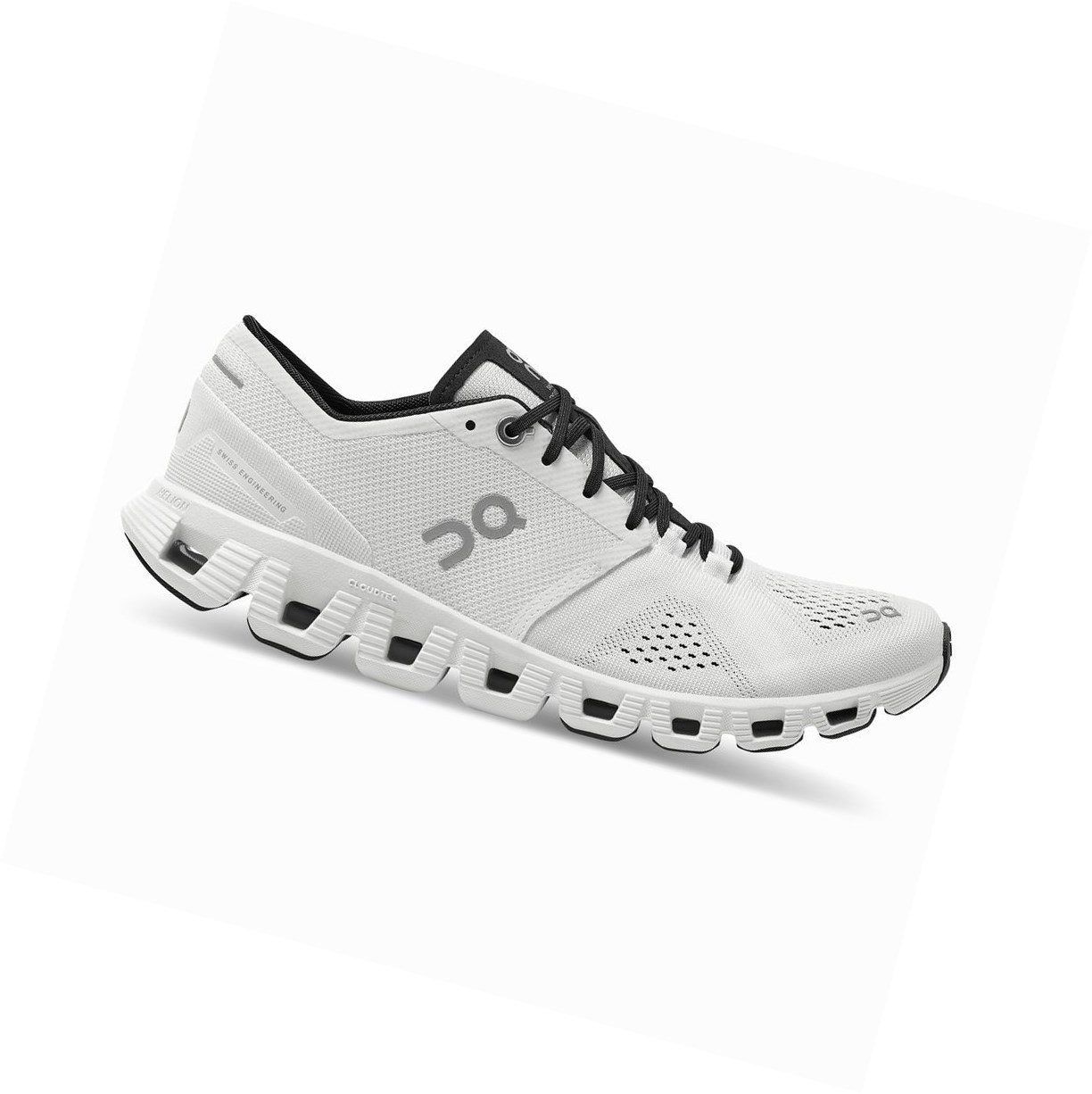 On Cloud X Sportschuhe Damen Weiß Schwarz | 9305-NUXVS