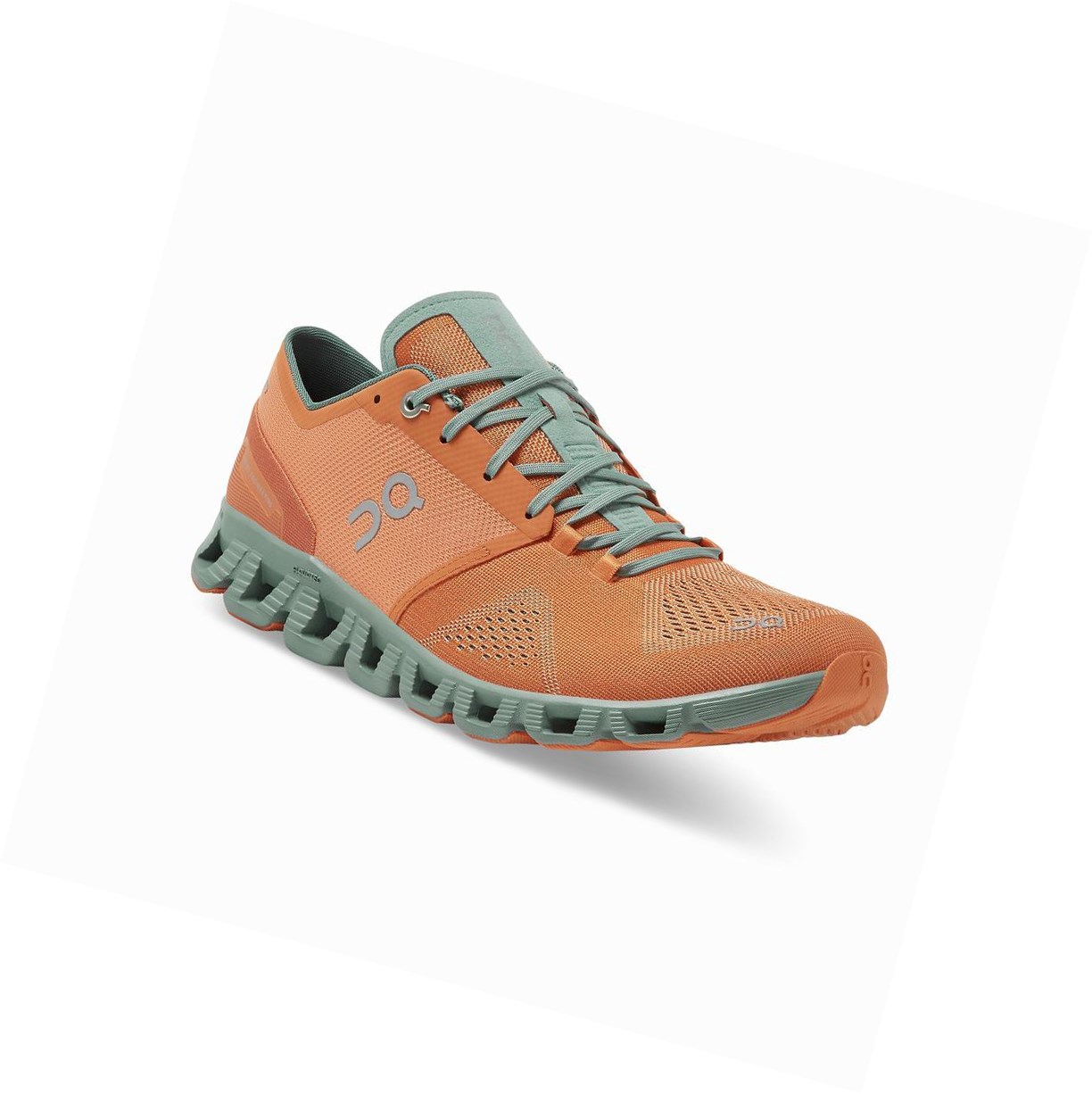 On Cloud X Sportschuhe Herren Orange | 4762-LVFIH