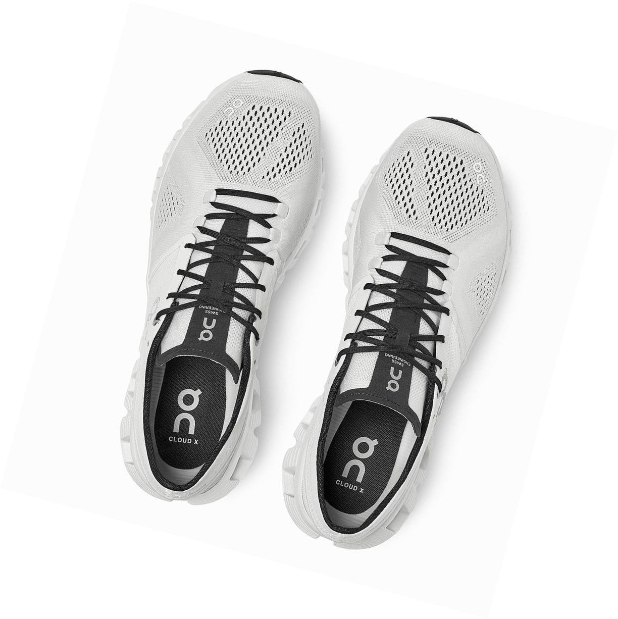 On Cloud X Sportschuhe Herren Weiß Schwarz | 0725-YBZPA