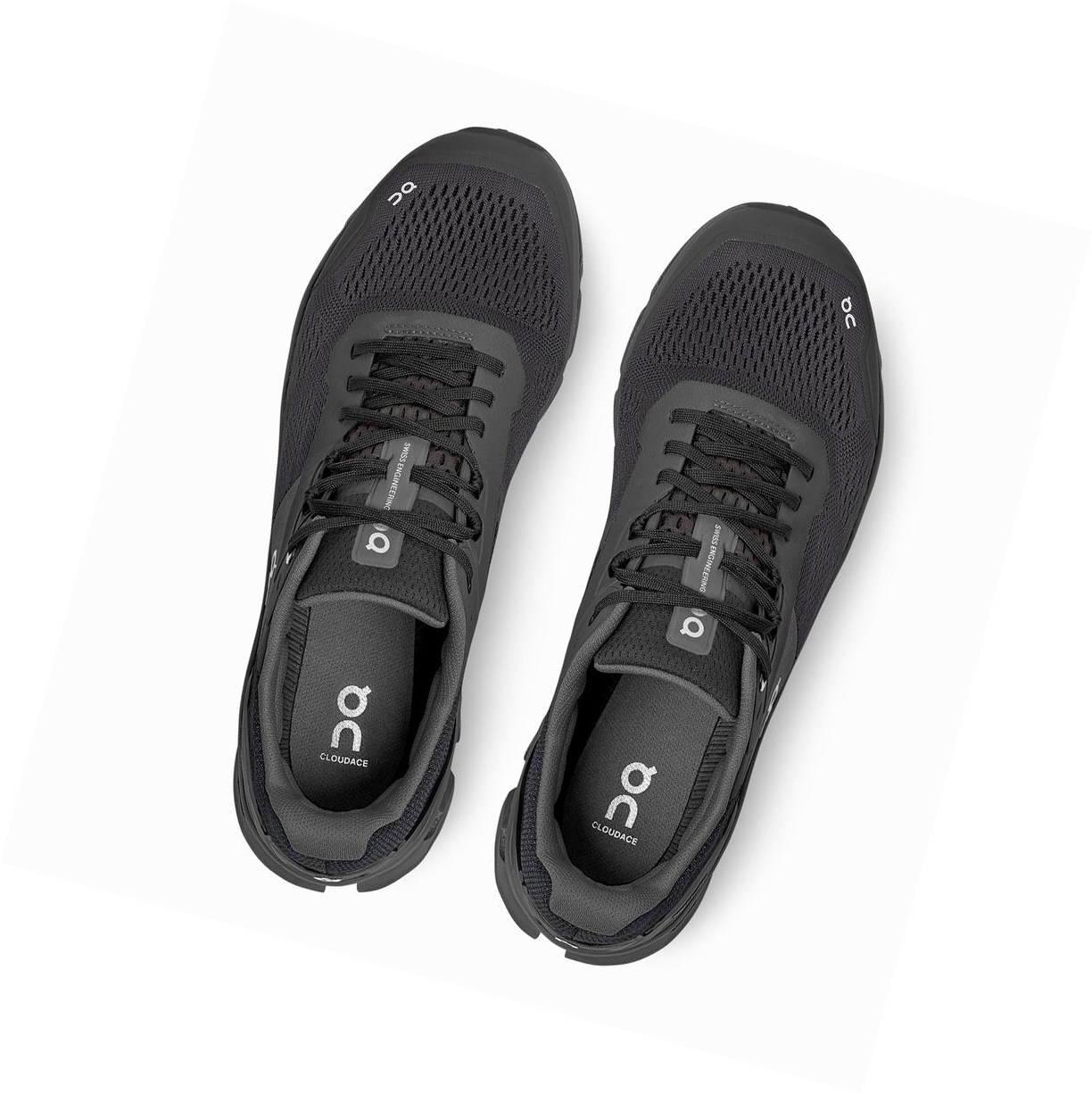 On Cloudace Straßenlaufschuhe Herren Schwarz | 5971-WVCBX