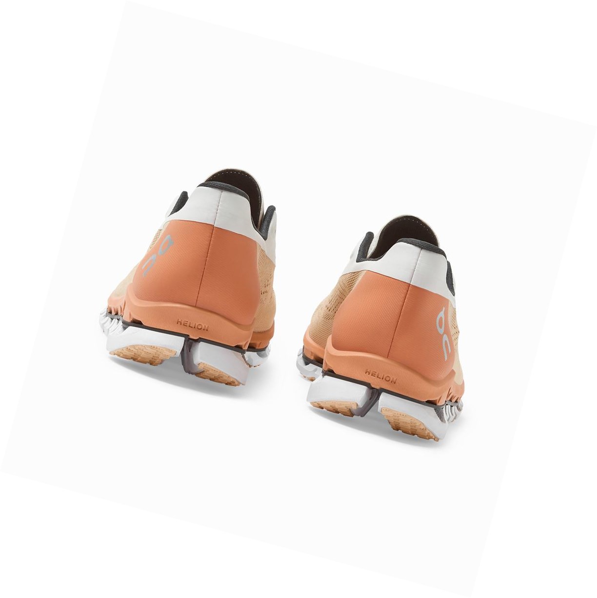 On Cloudboom Straßenlaufschuhe Damen Orange Braun Rosa | 4695-XFBGU