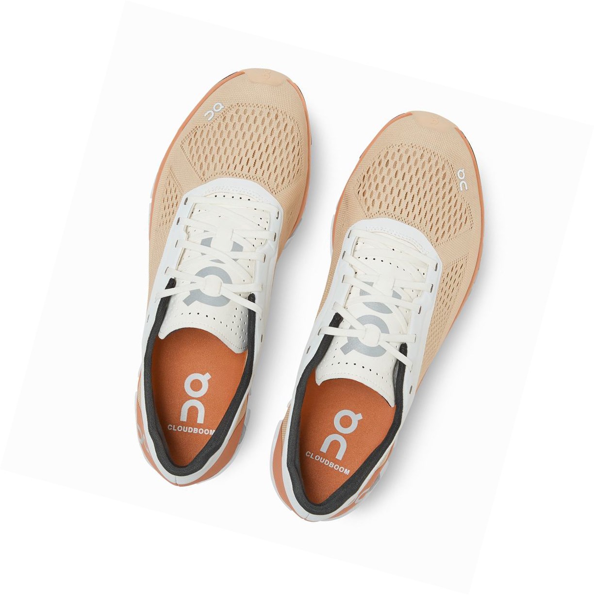 On Cloudboom Straßenlaufschuhe Damen Orange Braun Rosa | 4695-XFBGU