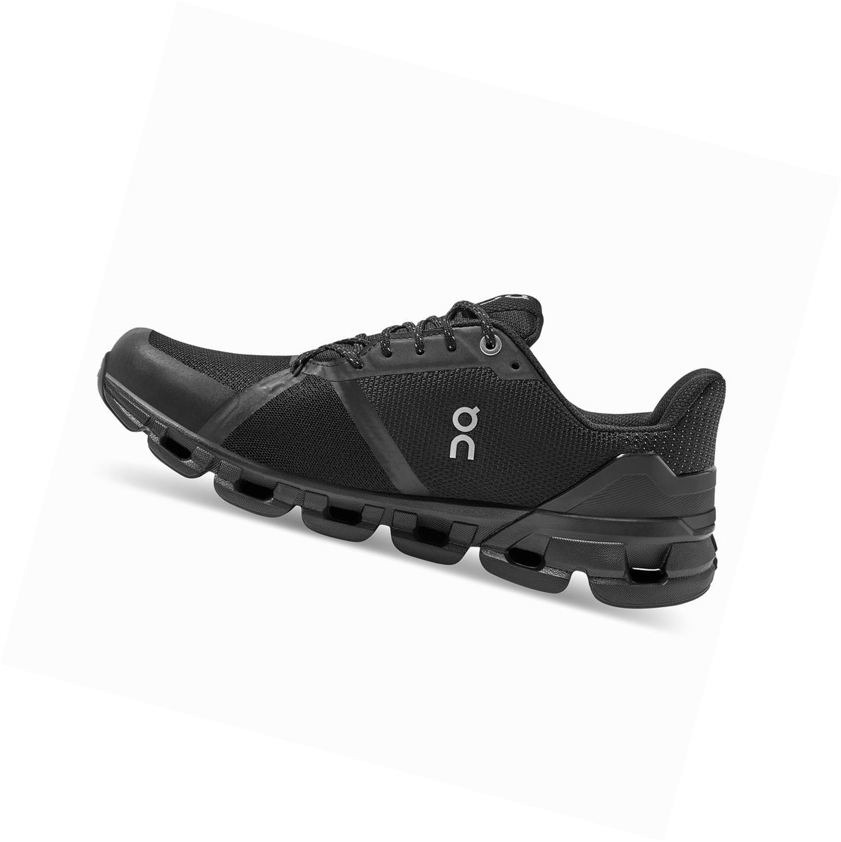 On Cloudflyer Wasserdichte Straßenlaufschuhe Damen Schwarz | 1405-PDAHE