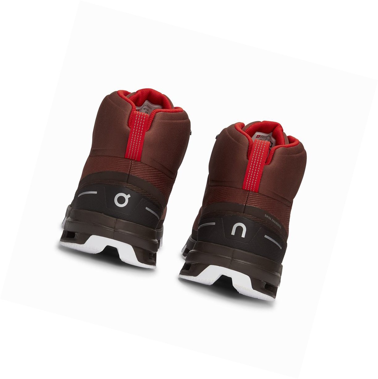 On Cloudrock Wasserdichte Wanderschuhe Herren Rot | 9210-WTFRO