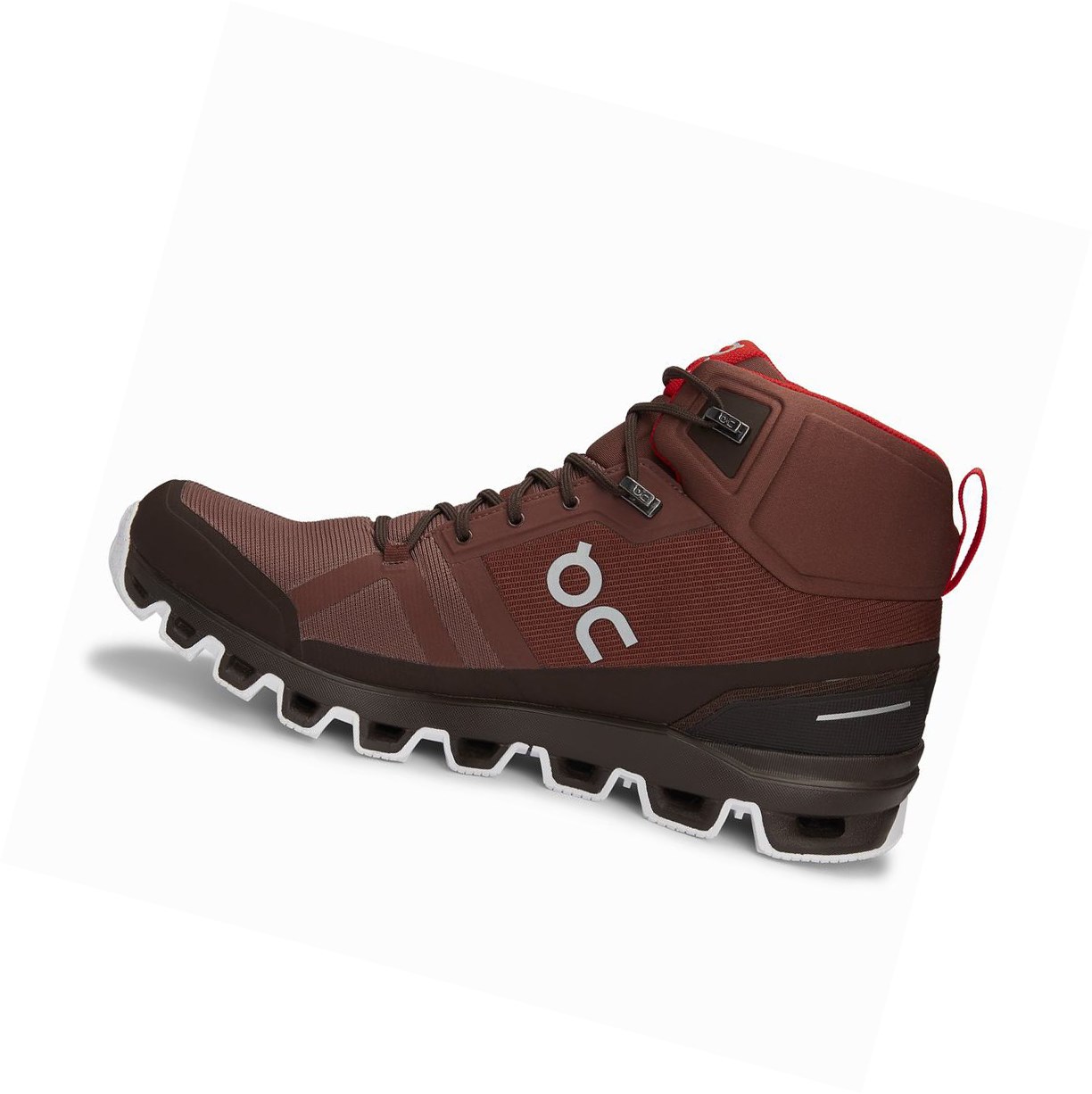 On Cloudrock Wasserdichte Wanderschuhe Herren Rot | 9210-WTFRO