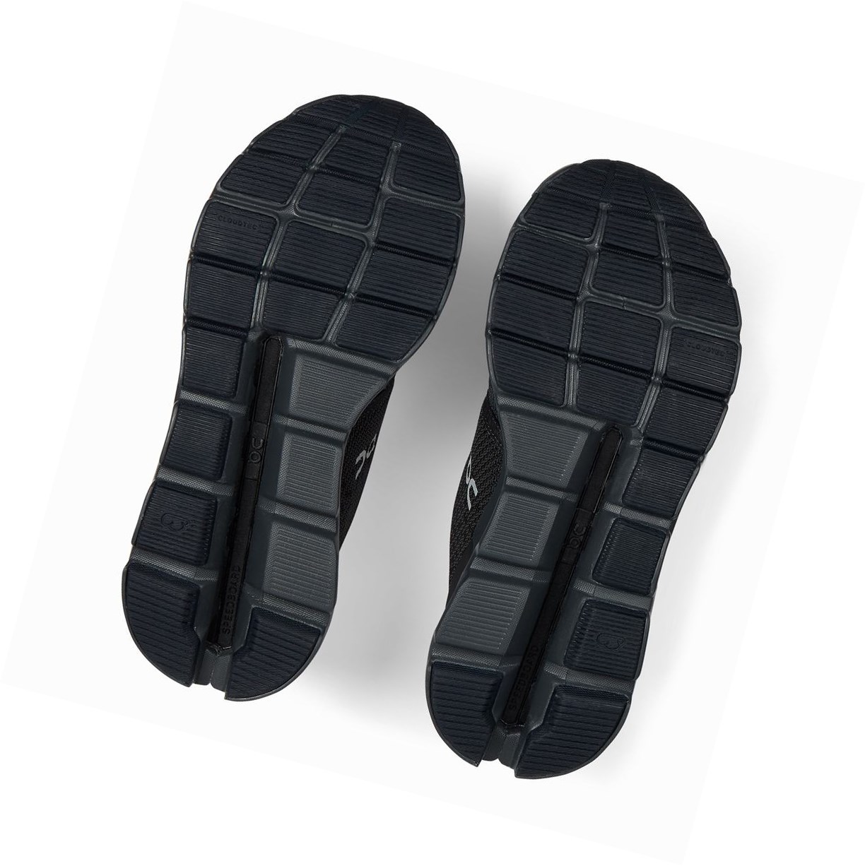 On Cloudstratus Straßenlaufschuhe Damen Schwarz Grau | 4085-IZTVQ