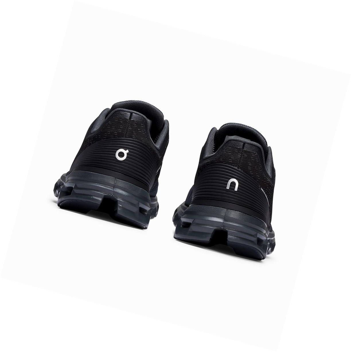 On Cloudstratus Straßenlaufschuhe Damen Schwarz Grau | 4085-IZTVQ