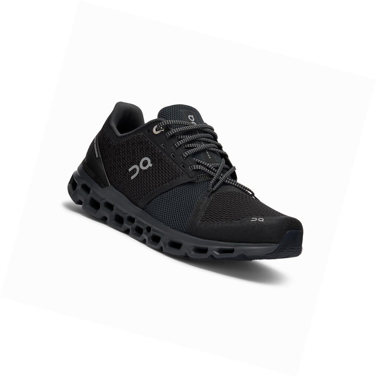 On Cloudstratus Straßenlaufschuhe Damen Schwarz Grau | 4085-IZTVQ