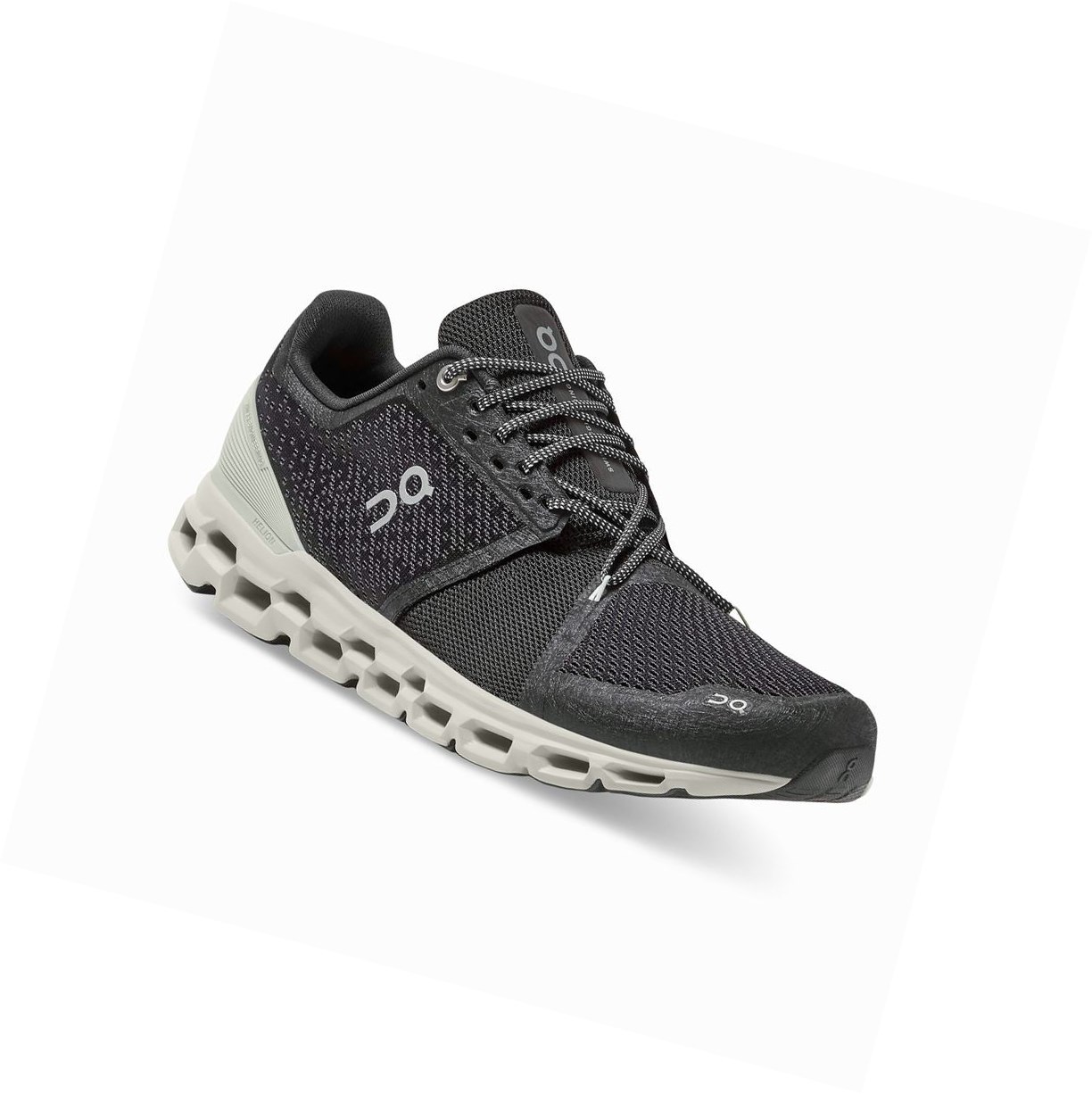 On Cloudstratus Straßenlaufschuhe Herren Schwarz | 8176-ZIEFR