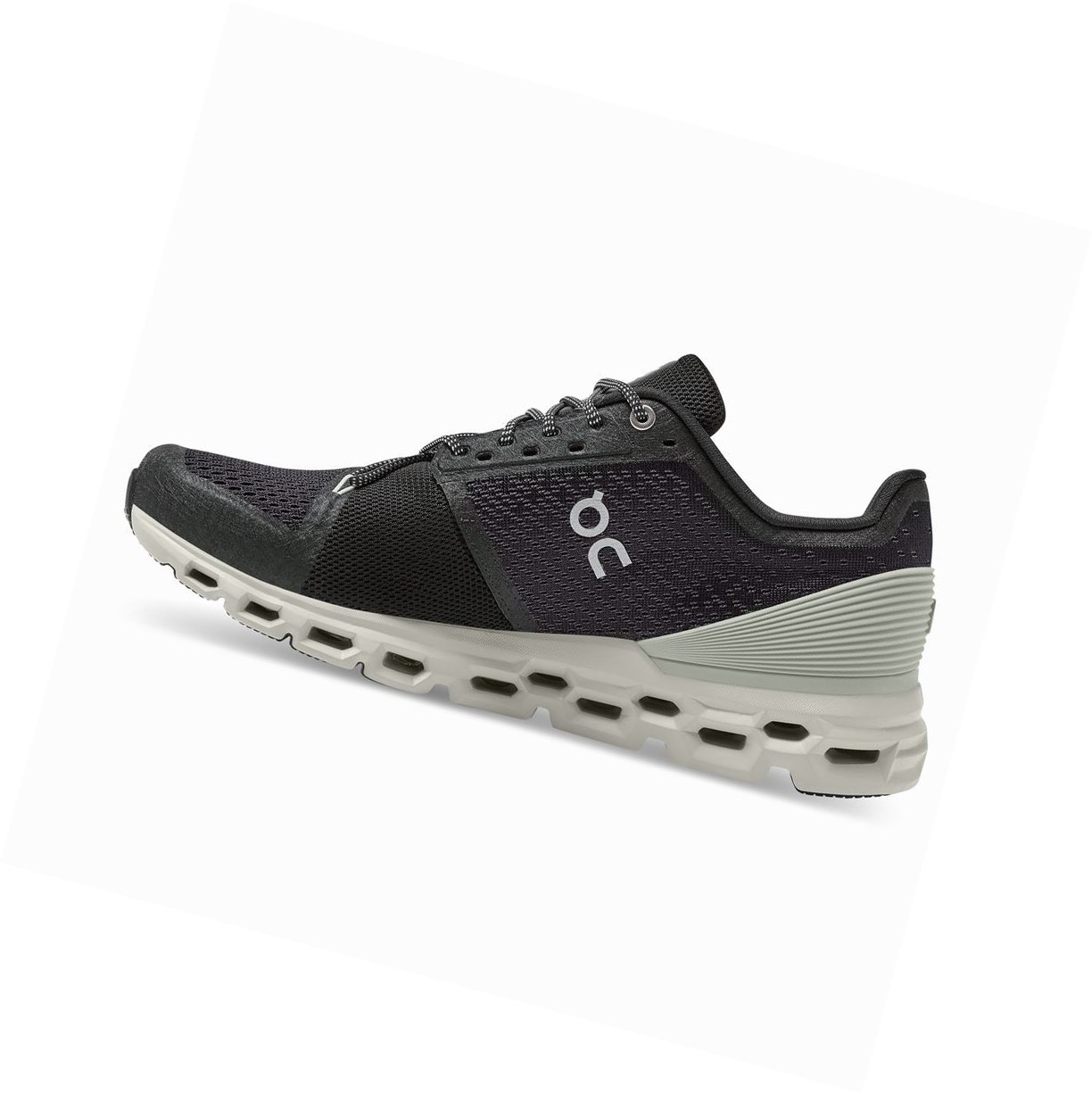 On Cloudstratus Straßenlaufschuhe Herren Schwarz | 8176-ZIEFR