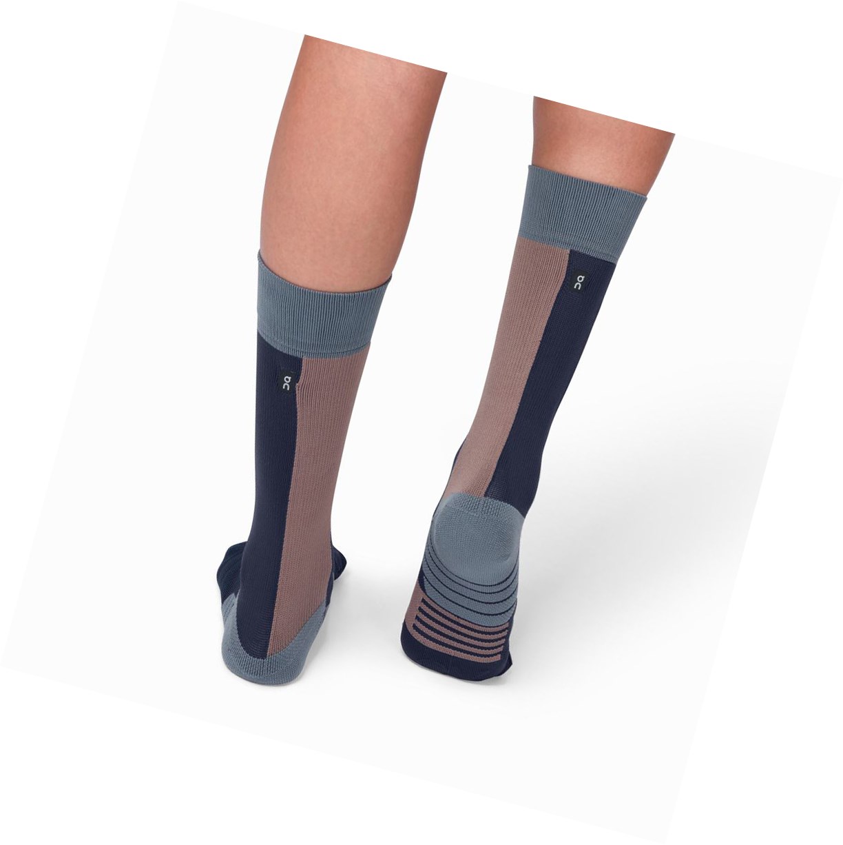On High Laufsocken Damen Navy Lila | 8149-TSCLM