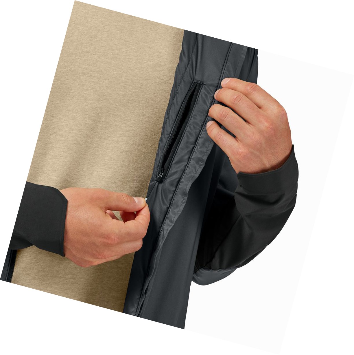 On Insulator Jacke Herren Grau Schwarz | 9084-BPZJD