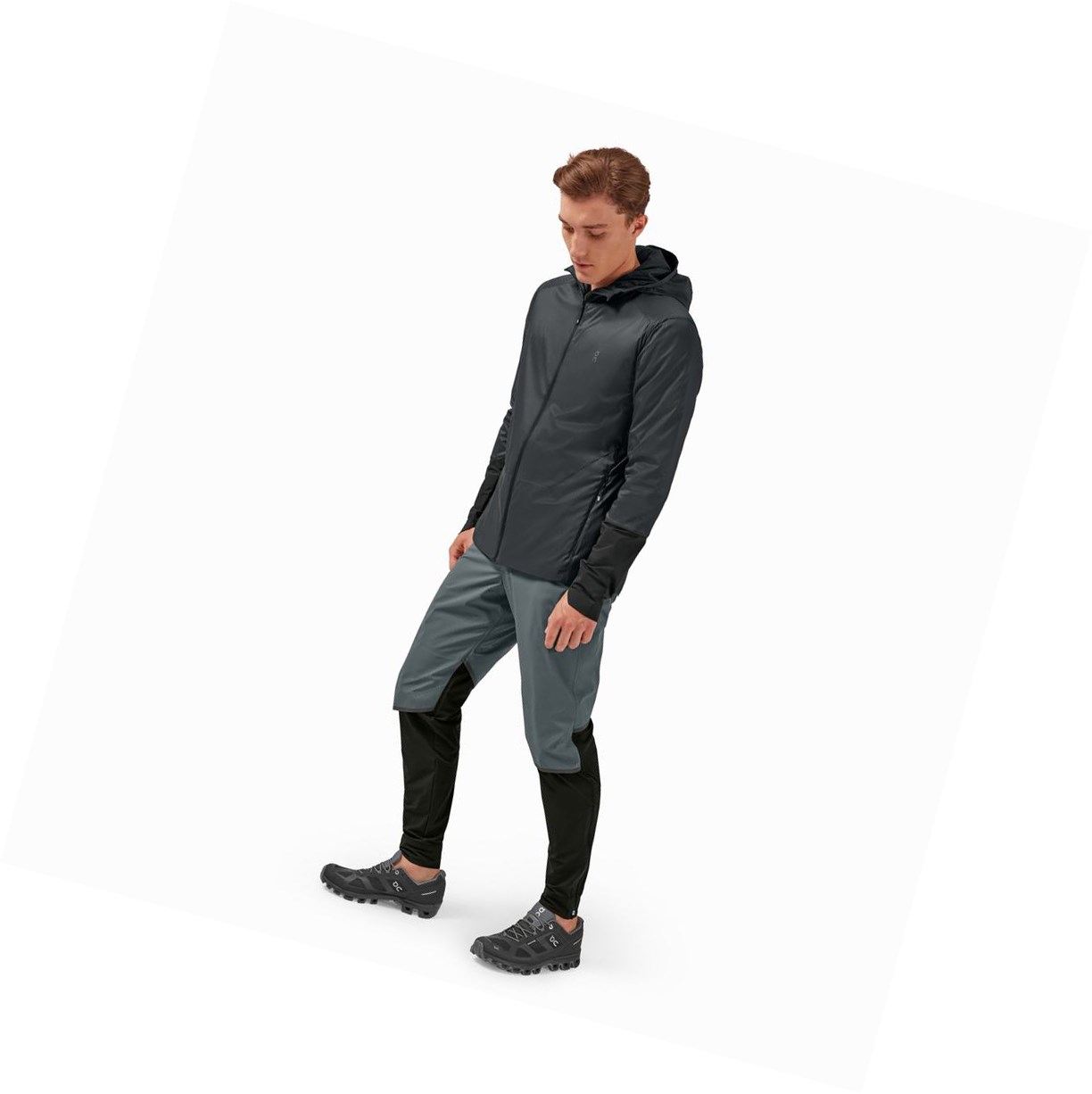 On Insulator Jacke Herren Grau Schwarz | 9084-BPZJD