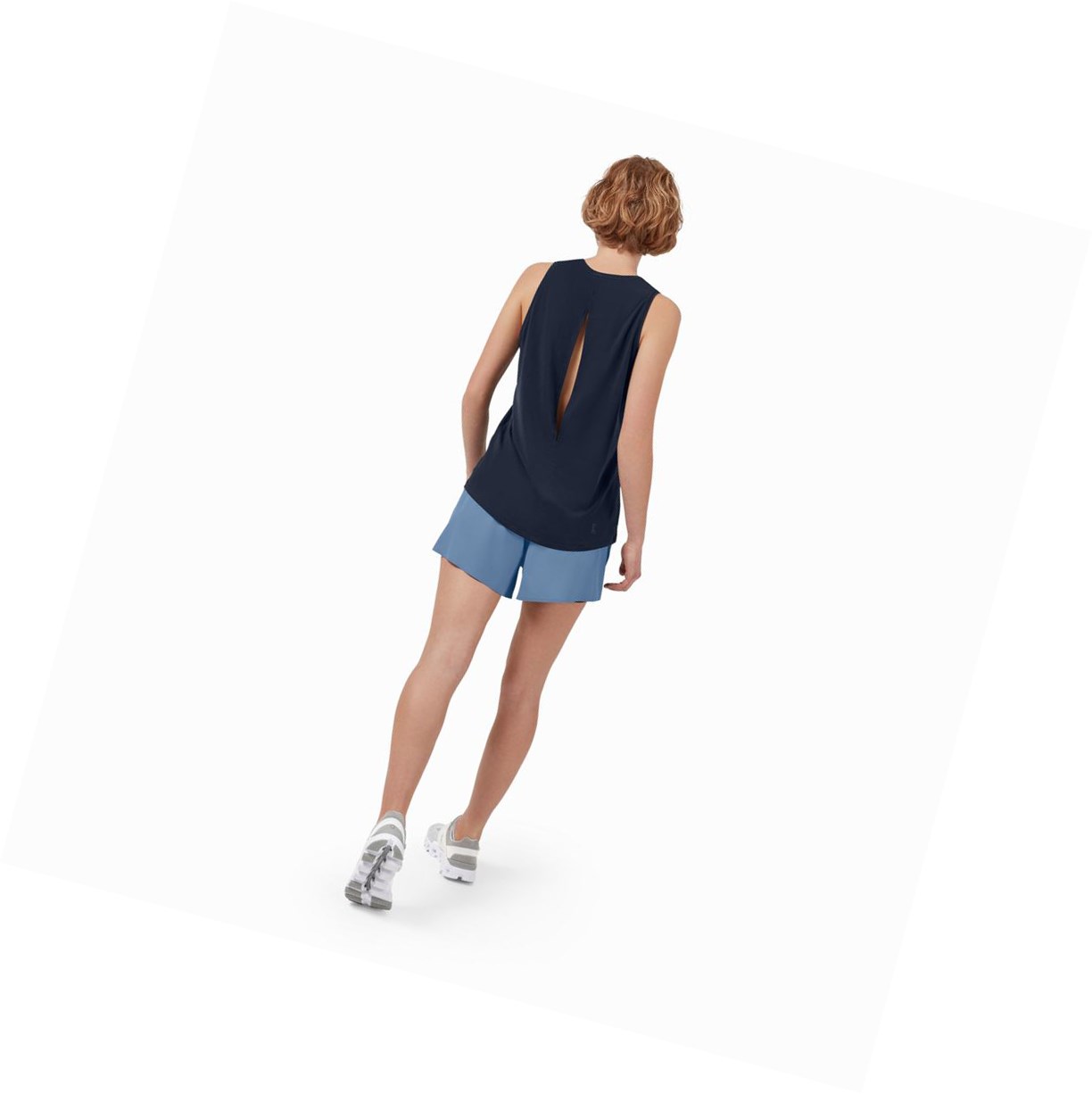 On Lauf Laufshorts Damen Blau Schwarz | 4870-SGWEZ