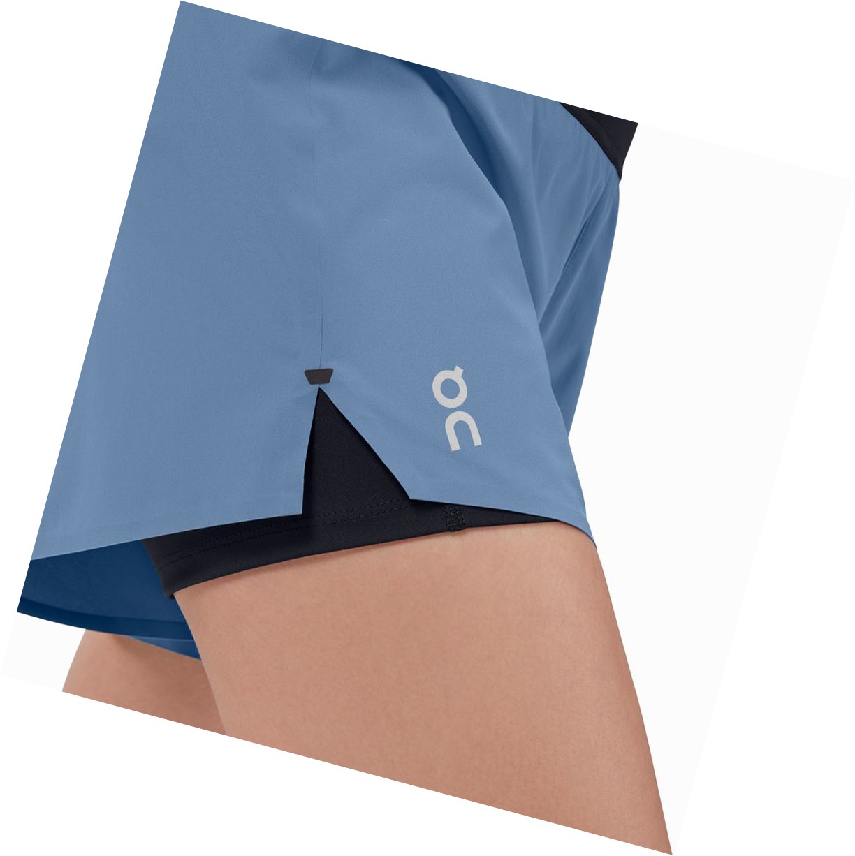 On Lauf Laufshorts Damen Blau Schwarz | 4870-SGWEZ
