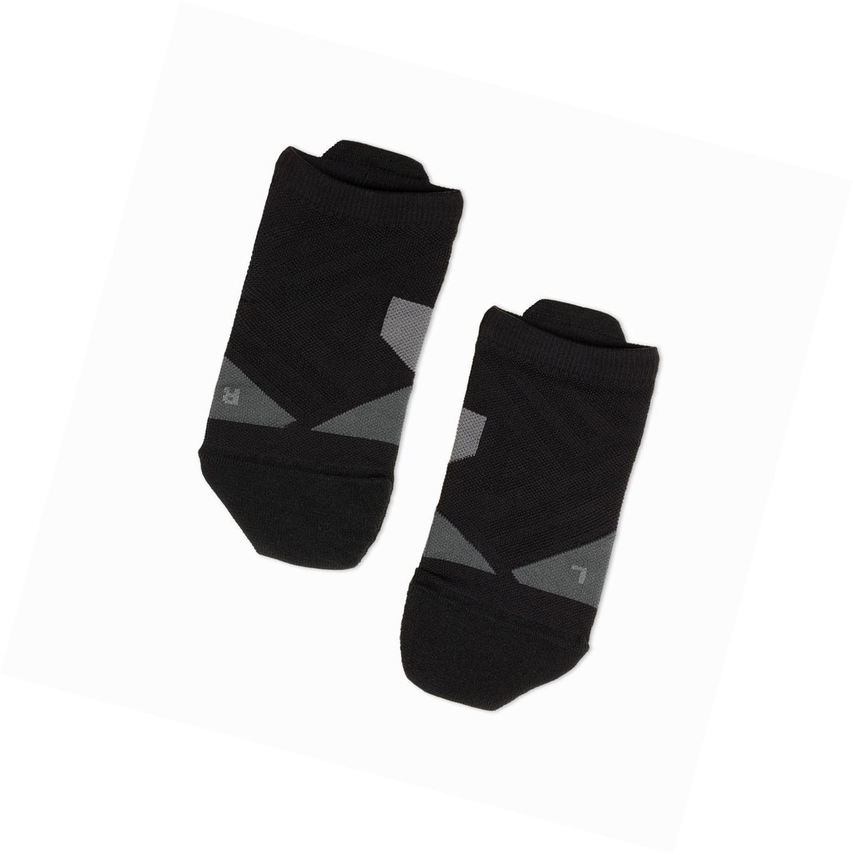 On Low Laufsocken Damen Schwarz Grau | 6384-VTCJF