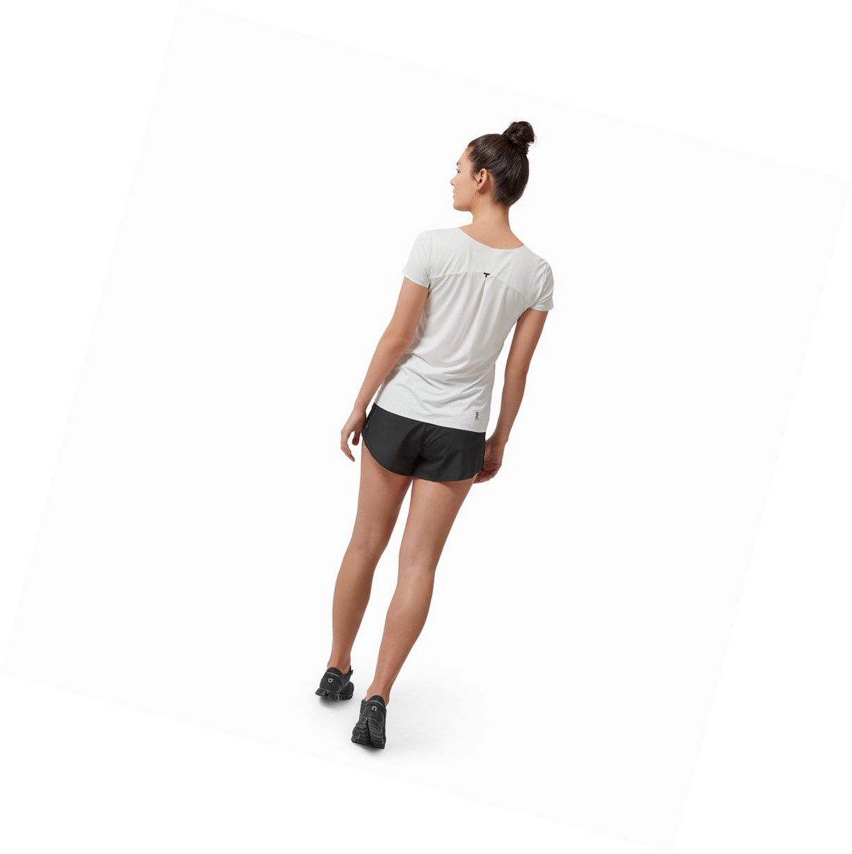 On Performance Long-T T-shirts Damen Beige Weiß | 1356-ZPEUT