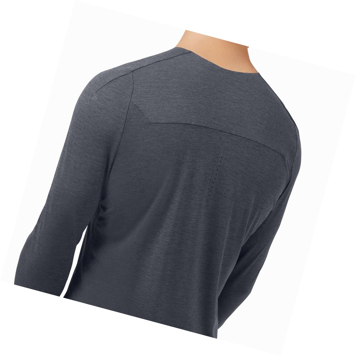 On Performance Long-T T-shirts Herren Dunkel | 9634-WFHVX