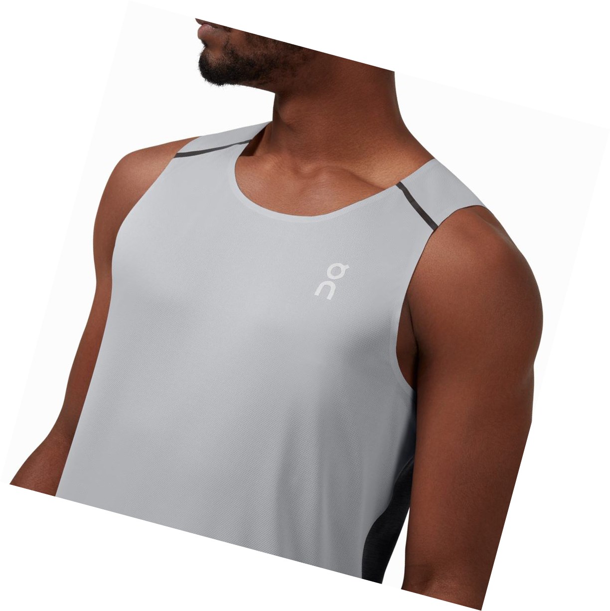 On Tank-T Muskelshirt Herren Beige Schwarz | 7691-KILTO