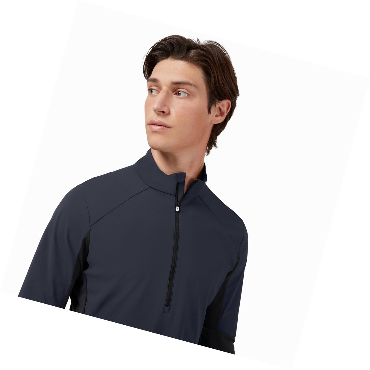 On Trail Breaker Hemd Herren Navy Schwarz | 3287-WOHDM
