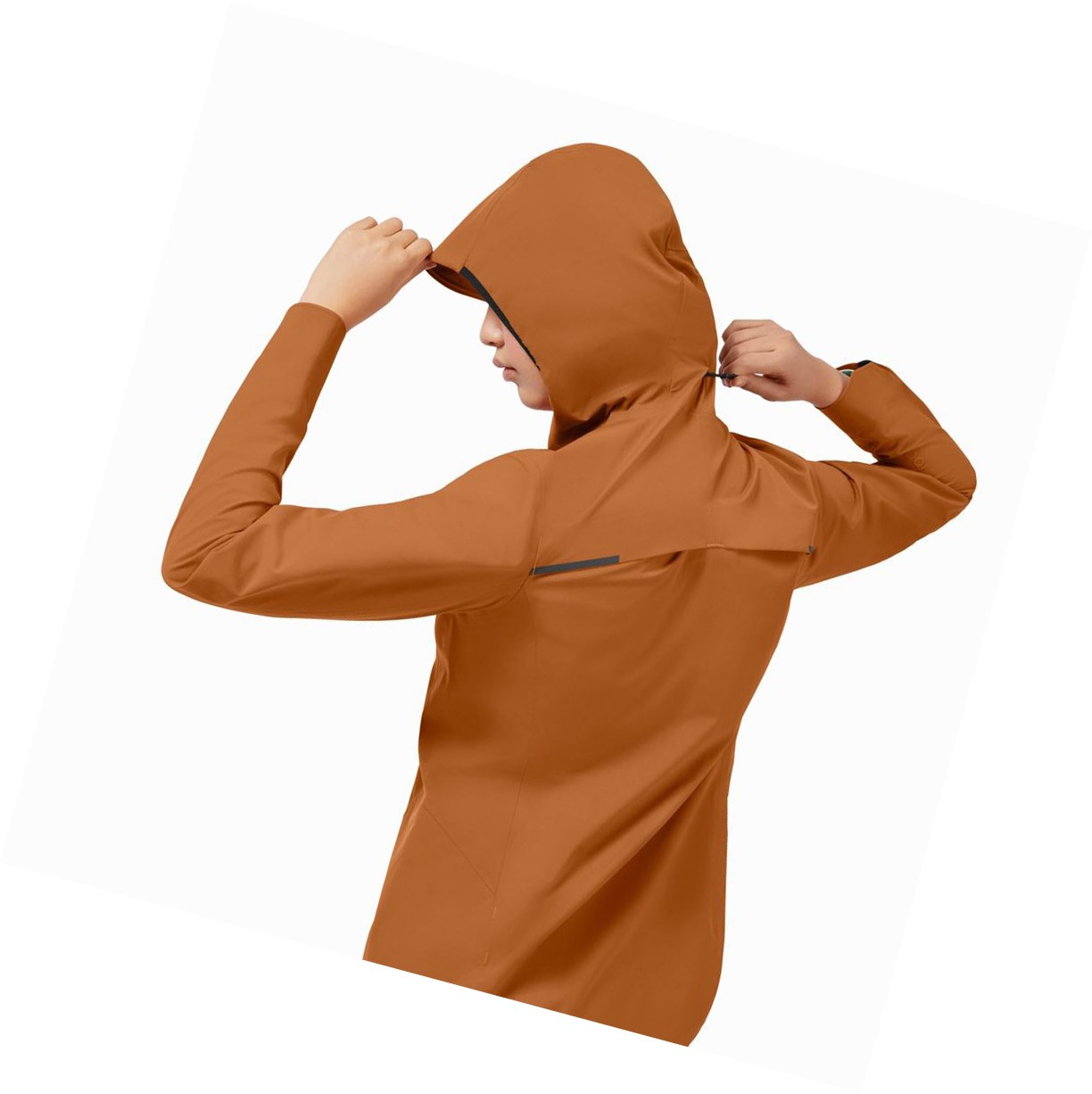 On Wasserdichte Anorak Jacke Damen Braun | 9843-VUZEO