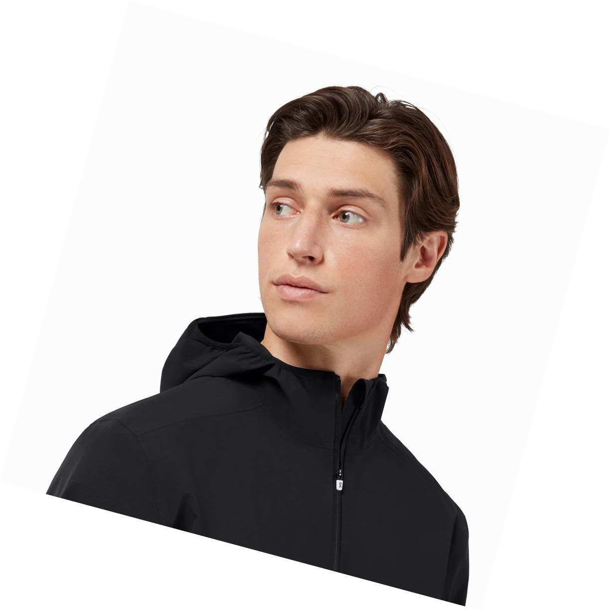On Wasserdichte Anorak Jacke Herren Schwarz | 6427-NVRHU