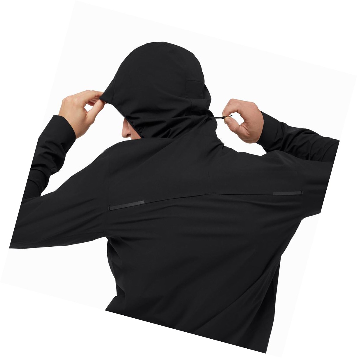 On Wasserdichte Anorak Jacke Herren Schwarz | 6427-NVRHU